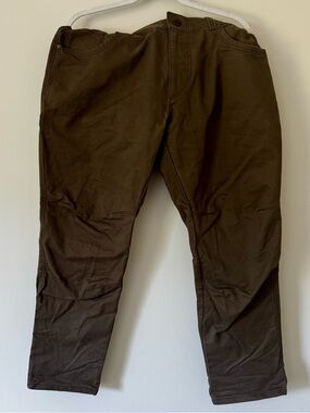 KÜHL RYDR Heavyweight Everyday Men’s Pant with Stretch, Green / Brown – 38 x 30